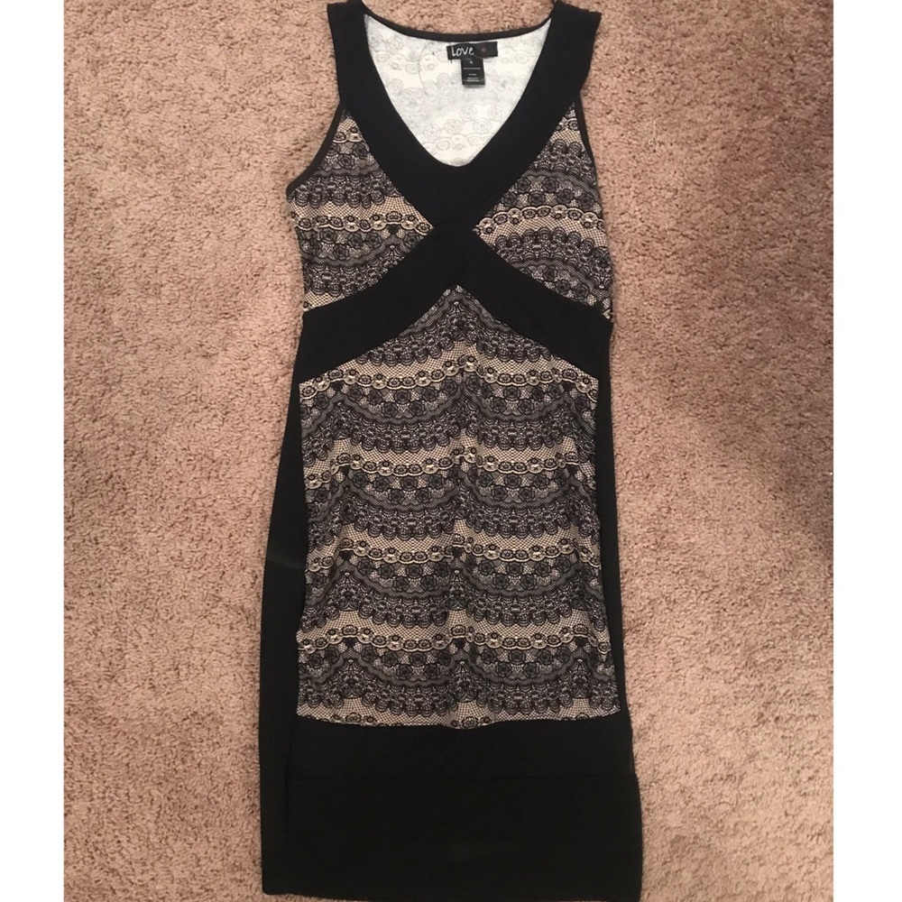 Black and Nude Dress